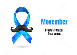 The earlier the detection of prostate cancer, the better the patient's chance of survival is. Movember Moustache November Prostate Cancer Awareness Month Concept With Blue Awareness Ribbon Colorful Vector Illustration For Web And Printing Premium Vector In Adobe Illustrator Ai Ai Format Encapsulated Postscript
