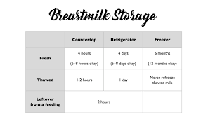 I Made A Breastmilk Storage Chart For My Fridge Breastfeeding