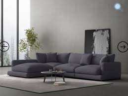 divani luxury long corner sofa dark