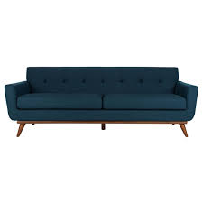 Mid Century Modern Tufted Fabric Sofa