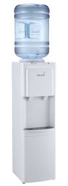 primo water dispenser top loading hot cold white