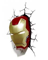 Marvel Iron Man 3d Led Wall Light
