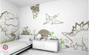dinosaur wall decals for boys room wall