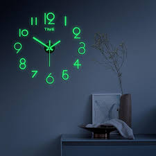 3d Luminous Wall Clock Frameless