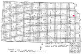The image below this large map shows an enlargement of such a division along the top edge of the map (where the orange township boundary intersects the map edge). Kansas Land Survey Plat Maps And Field Notes Kansas Historical Society