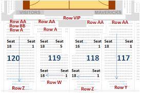 dallas mavericks seating chart with
