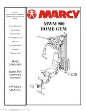 Marcy Mwm 900 Manuals