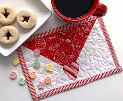 valentine s envelope mug rug tutorial