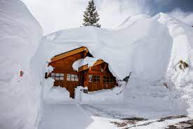buried houses of mammoth lakes ca