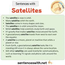 sentences with satellites sentences