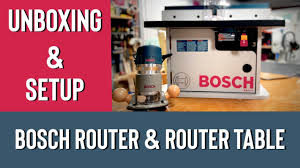 bosch router table and router