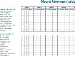 Strength Training Template Excel Destinscroises Info