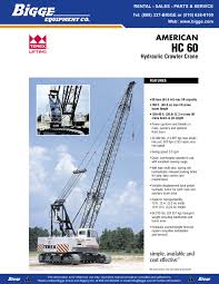 Hydraulic Crawler Crane Bigge Crane Pages 1 8 Text