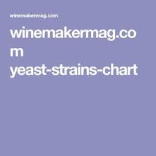 Winemakermag Com Yeast Strains Chart Wine Making Grape