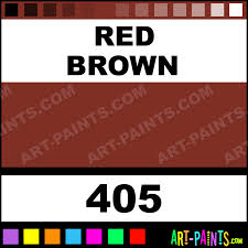 red brown artist gouache paints 405