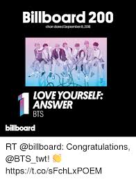 Billboard 200 Chart Dated September 82018 Love Yourself