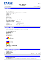 material safety data sheets rochem