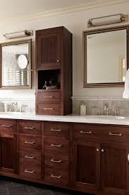 35 dark bathroom cabinets with white