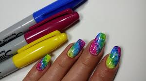 diy colorful rainbow nails
