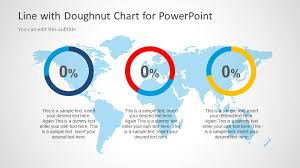 Line With Doughnut Chart Template For Powerpoint