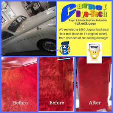 carpet dyeing of recreational vehicles