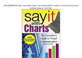 Recommendation Say It With Charts The Executives Guide To
