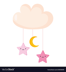 baby mobile with cute stars royalty