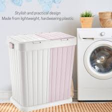 Twin Laundry Hamper Modern Waste Bin