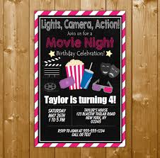 Movie Birthday Party Invitation Magdalene Project Org