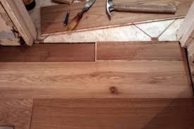 how to lay laminate in a doorway for