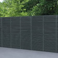 Double Slatted Fence Panel