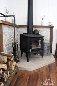 Farmhouse Style Wood Burning Stove Corner Design Homebnc