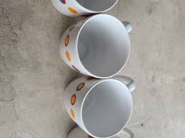corelle hot dots stoneware coffee mugs
