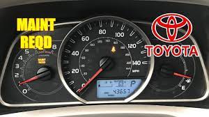 How To Reset Maintenance Required Light in Toyota Rav4 2013-2016 - YouTube