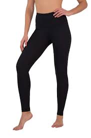 Yogalicious High Waist Ultra Soft Lightweight Leggings High Rise Yoga Pants Black Large