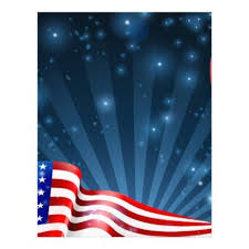 American Flag Background Design Letterhead Veterans Day Us