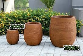 New Decorative Stone Finish Planter Pots
