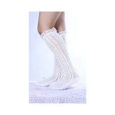 Women Lace Openwork Stockings Knitted Boot Cuffs Toppers