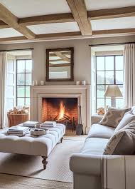 serenity of a cozy neutral living room