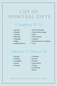say about spiritual gifts