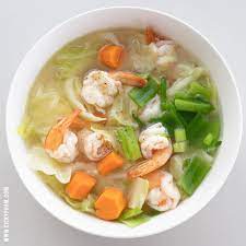 vietnamese cabbage shrimp soup canh
