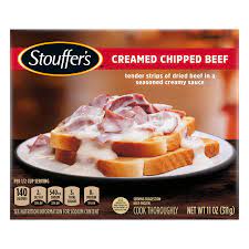 creamed chipped beef frozen meal