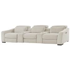 jameson cream home theater seating with