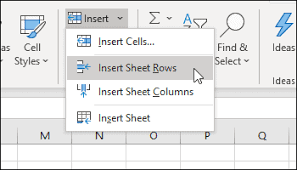 inserting rows and columns in pivot