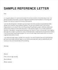 Formal Reference Letter Sample Writing A Reference Letter