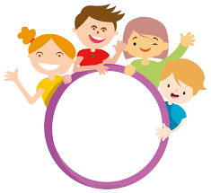 Four Kids And Circle - Openclipart