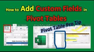 custom fields in pivot table pivot