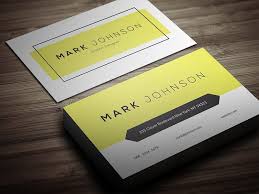 Free Clean Individual Business Card Template 2016 2 Print Card