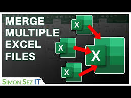 how to merge excel files you