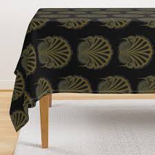 Peacock Tablecloth Bird Medallion On